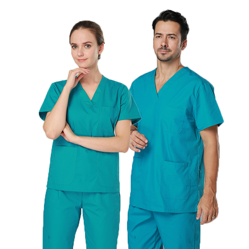Nurse Docteur Uniforme Tops Pantalon Scrub Définit le logo personnalisé